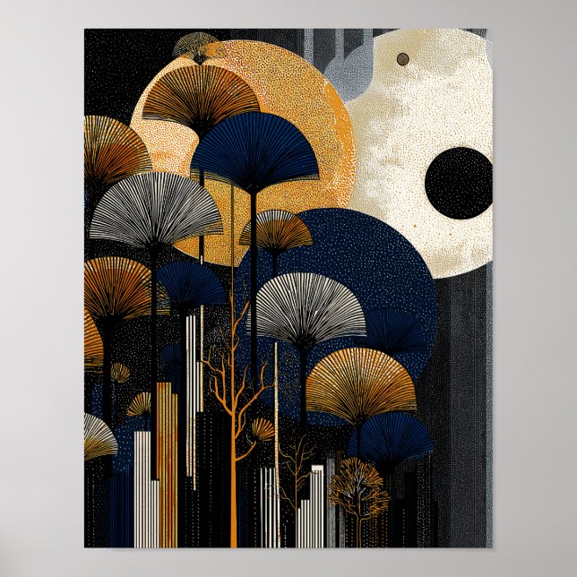 Póster Bosque de Medianoche #2 - Descarga Digital 4x5 (Frente)
