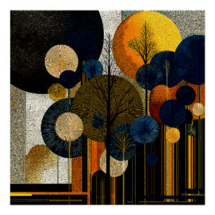 Póster Bosque de medianoche en el planeta Mercurio #1