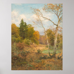 Póster Bosque de otoño – Heinrich Böhmer