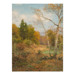 Póster Bosque de otoño – Heinrich Böhmer
