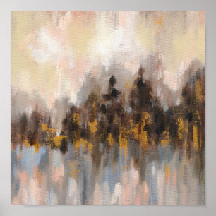 Póster Bosque de rubor I