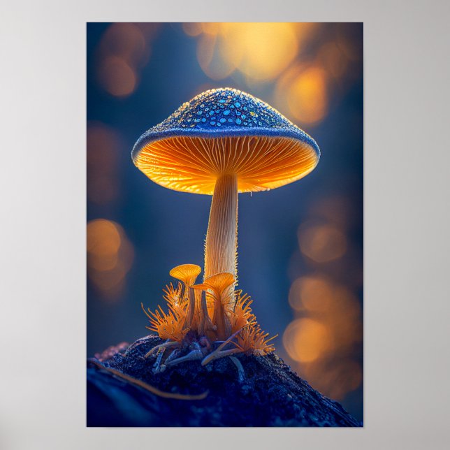 Póster Bosque de setas Tranquilo Naturaleza Tranquila Zen (Frente)