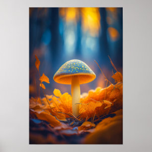Póster Bosque de setas Tranquilo Naturaleza Tranquila Zen