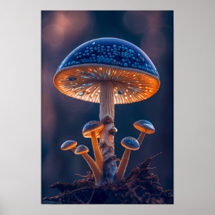 Póster Bosque de setas Tranquilo Naturaleza Tranquila Zen