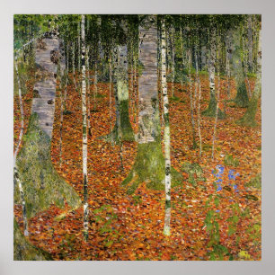 Póster Bosque del abedul