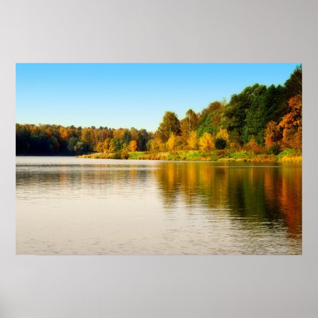 Póster Bosque del otoño (Frente)
