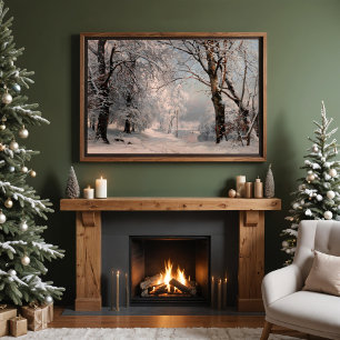 Póster Bosque En Invierno