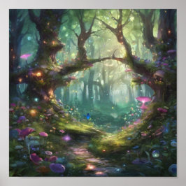 Póster Bosque encantado