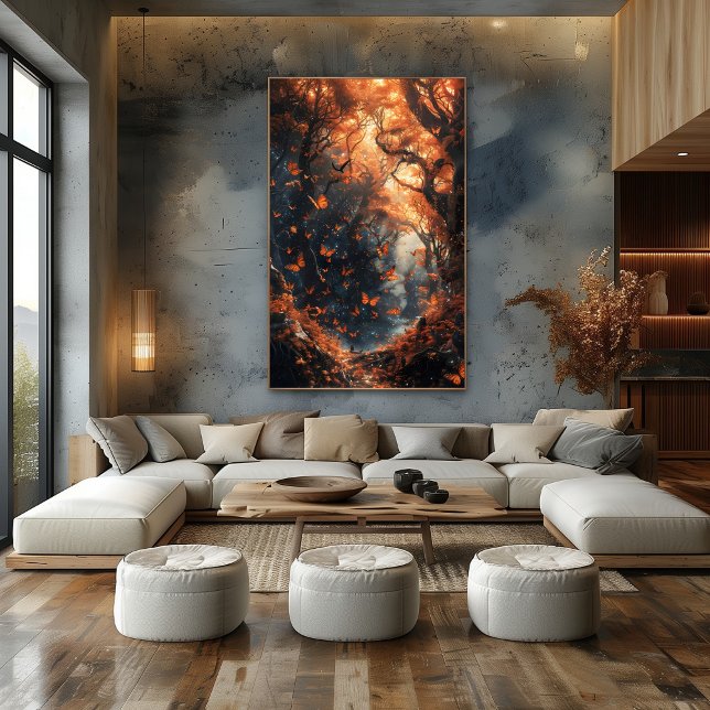 Póster Bosque Encantado: Maravilla de Mariposas Bicolor (Subido por el creador)