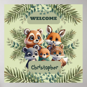 Póster Bosque Encantado Personalizado País de las Maravil