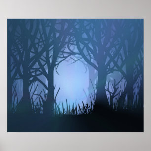 Póster Bosque fantasmagórico