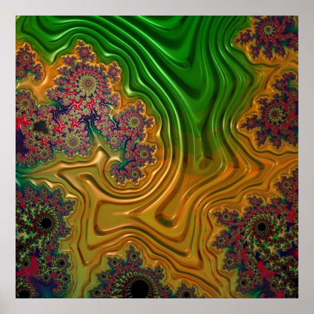 Póster Bosque fractal (Frente)