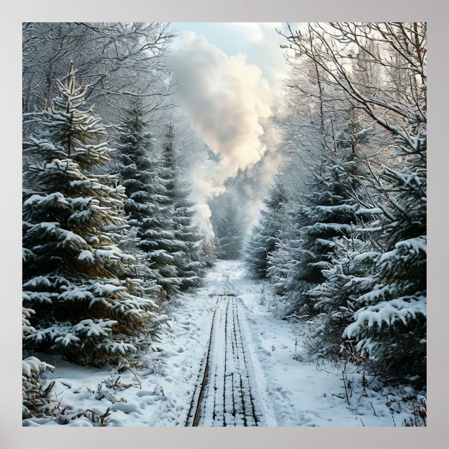 Póster Bosque invernal (Frente)