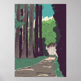 Póster Bosque japonés