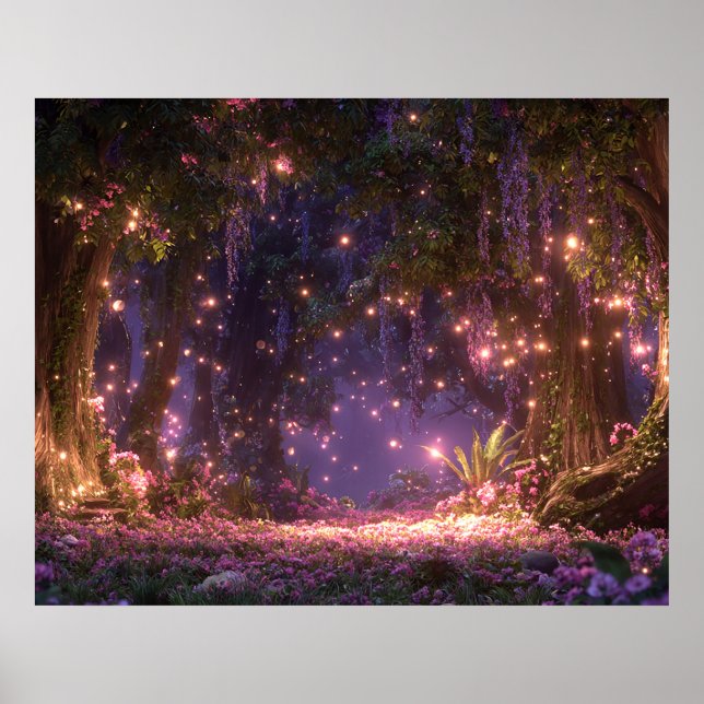 Póster Bosque Mágico Encantado (Frente)