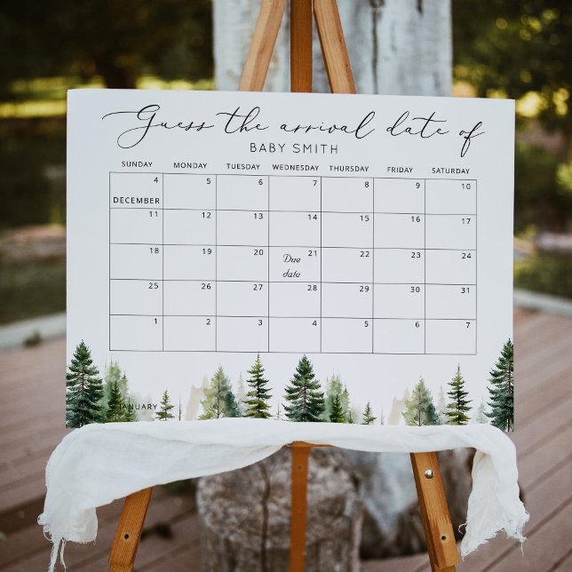 Póster Bosque minimalista Adivinar el calendario de fecha (Subido por el creador)