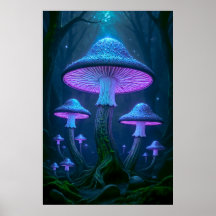 Bosque Místico Etéreo Naturaleza Bioluminiscente