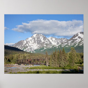 Póster Bosque nacional Chugach