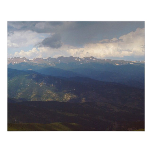 Póster Bosque Nacional de las Montañas Rocosas Hermoso (Anverso)