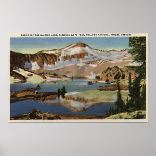 Póster Bosque Nacional de Wallowa, OR