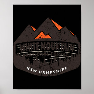 Póster Bosque Nacional White Mountain Nuevo Hampshire EE.