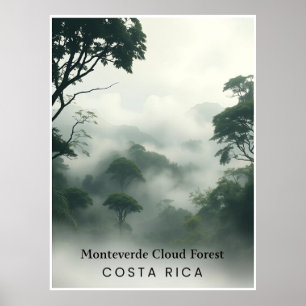 Póster Bosque Nuboso Monteverde, Costa Rica – Dosel Nebul