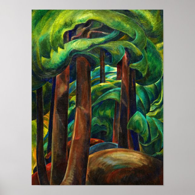 Póster Bosque Occidental, 1931 por Emily Carr (Frente)