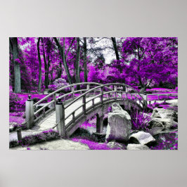 Póster Bosque Purple Dreamscape