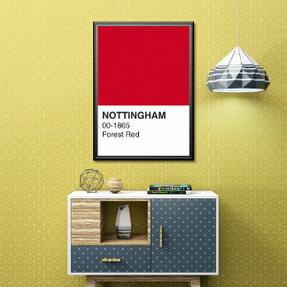 Póster Bosque Rojo de Nottingham - Ancho completo