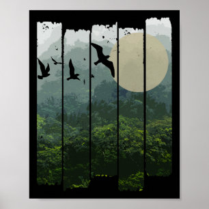 Póster Bosque Salvaje Naturaleza al Aire Libre
