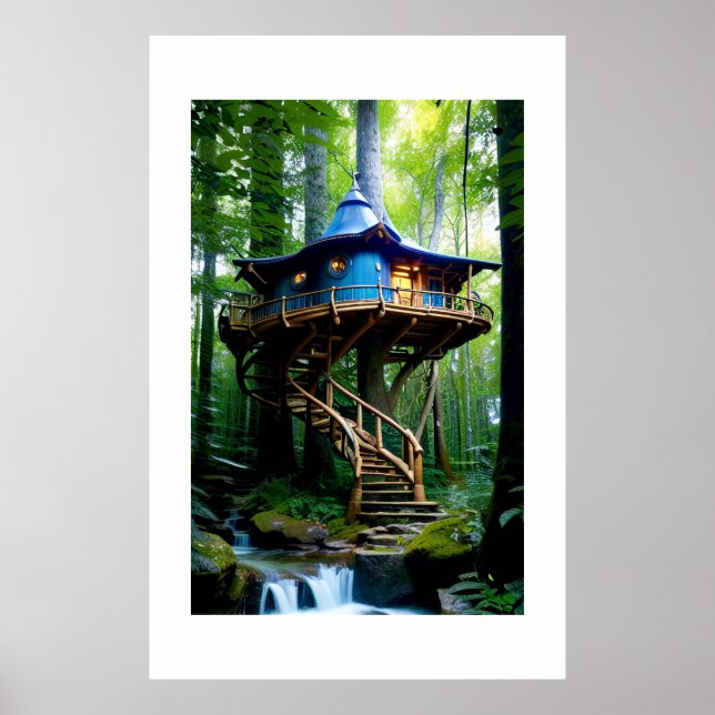 Póster Bosque Treehouse (Frente)