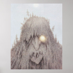 Póster Bosque Troll. Theodor Kittelsen