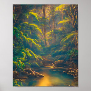 Póster Bosque tropical