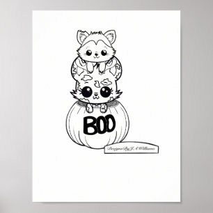 Póster Bosque y arquero colorean su propio Poster