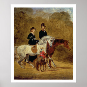 Póster Bosquejo de la reina Victoria, el príncipe