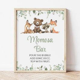 Póster Bosques, bosques, animales silvestres, bar Momosa