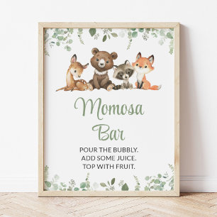 Póster Bosques, bosques, animales silvestres, bar Momosa