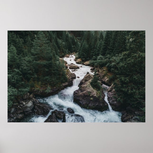 Póster Bosques | Cantón Grison Graubunden (Frente)