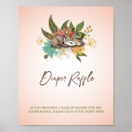 Póster Bosques de bosque lindo Oh Juegos de animales de c