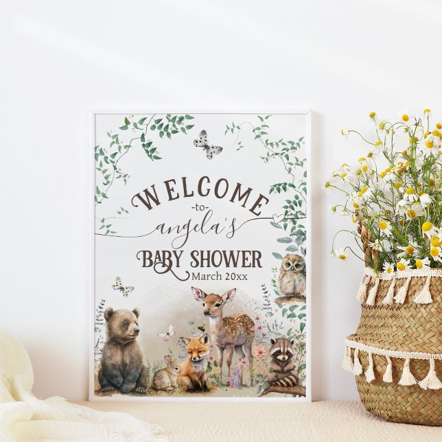 Póster Bosques de bosques Baby Shower (Subido por el creador)