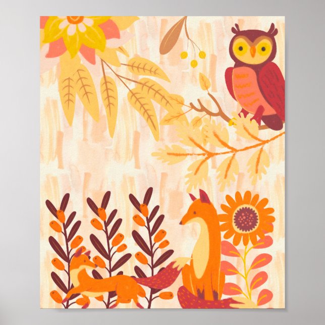 Póster Bosques de otoño (Frente)