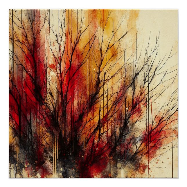 Póster Bosques De Otoño En Resumen - AI - Artwork (Anverso)