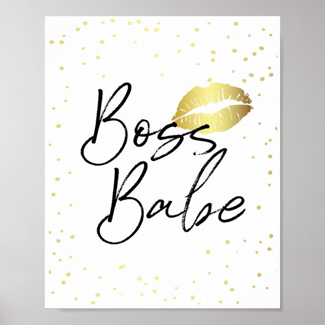 Póster Boss Babe (Frente)