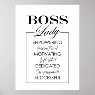 Póster BOSS Lady Art Poster