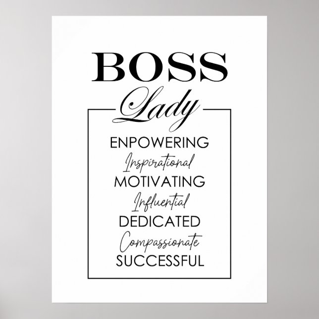 Póster BOSS Lady Art Poster (Frente)