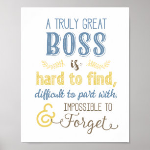 Póster Boss verdaderamente grande