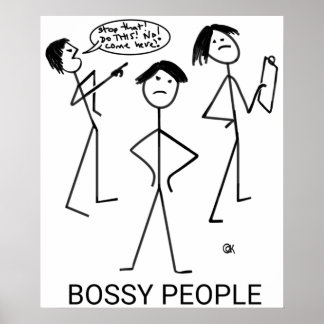 Póster Bossy People