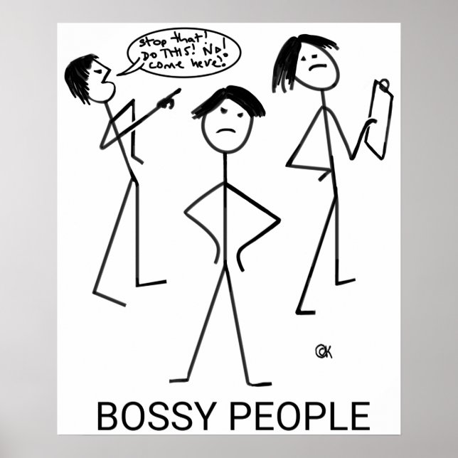 Póster Bossy People (Frente)