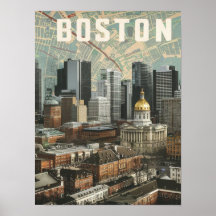 Boston, Boston Massachusetts Horizonte de la ciuda