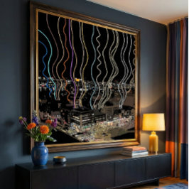 Póster Boston City Lights